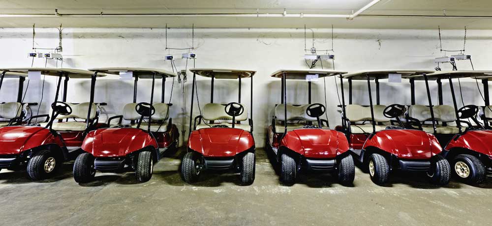 Elecar golf car rimessaggio invernale